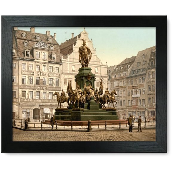 Framed Print: Monument Of Victory, Leipsig (I.E., Leipzig), Saxony, Germany