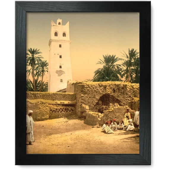 Framed Print: Mosque In The Old Town, Biskra, Algeria, 1899