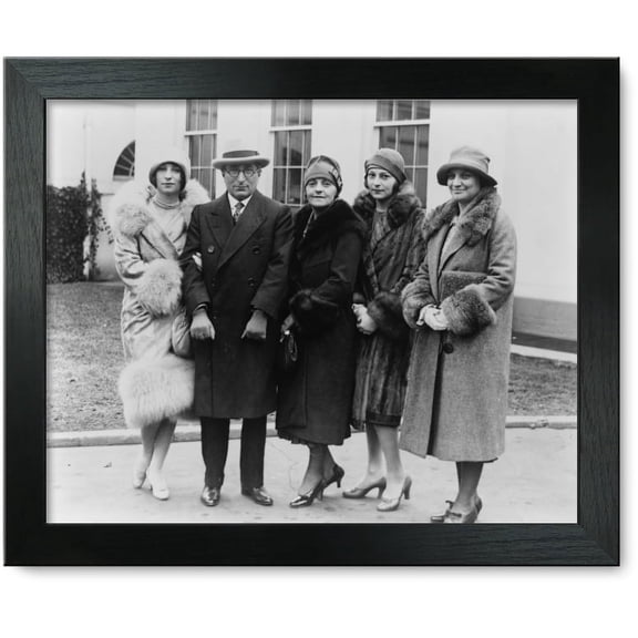 Framed Print: Movie Magnate Visits White House, 1925