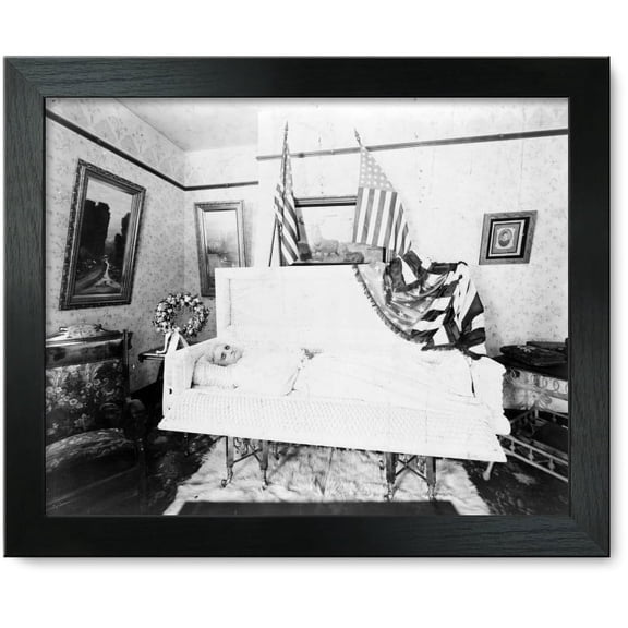 Framed Print: Mrs. Colby Suther Lying In State, 1898