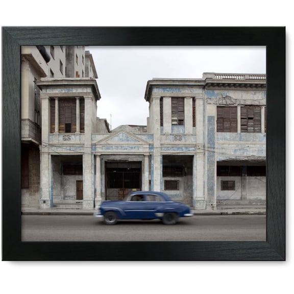 Framed Print: Neighborhood Along The Malecon In Havana, Cuba, 2010
