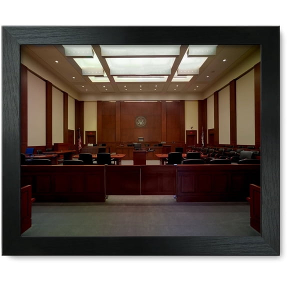 Framed Print: New Courtroom, Federal Building And U.S. Courthouse, Wheeling, West