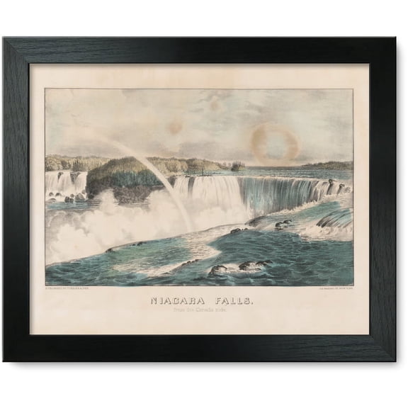 Framed Print: Niagara Falls: From The Canada Side, circa 1856