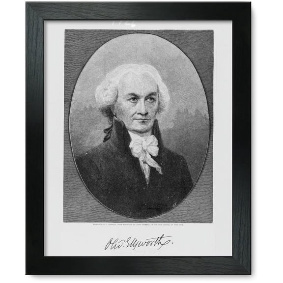 Framed Print: Oliv. Ellsworth, 1887