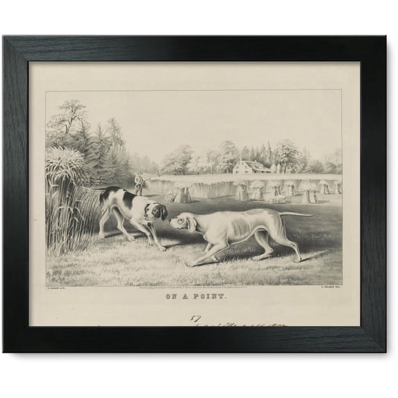 Framed Print: On A Point, 1855