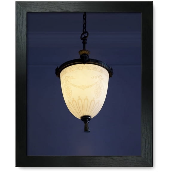 Framed Print: Original Lighting Fixture In The Lobby, Richard B. Anderson Federal