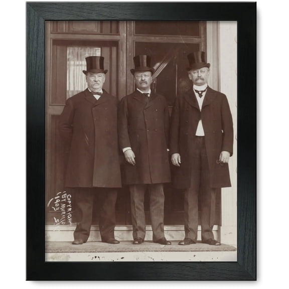 Framed Print: Our Most Prominent Men: Grover Cleveland, Theo. Roosevelt, And D