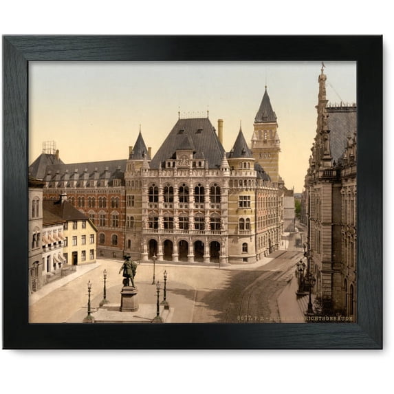 Framed Print: Palace Of Justice, Bremen, Germany, circa 1890