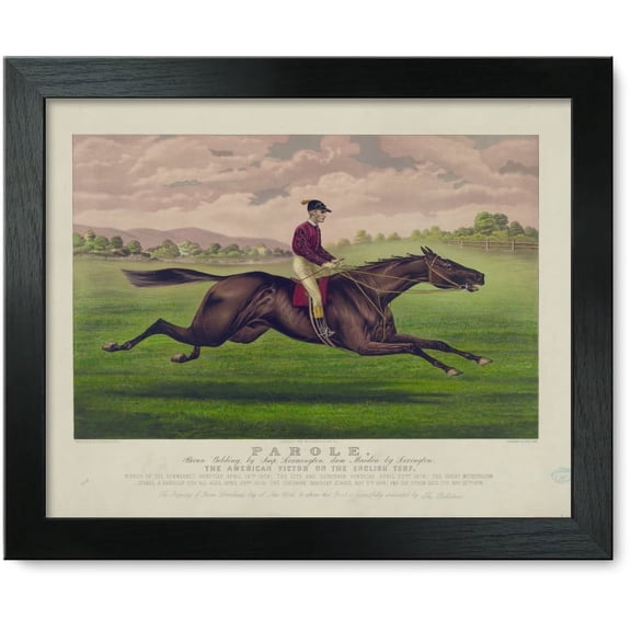 Framed Print: Parole: Brown Gelding, By Imp. Leamington, Dam Maiden By Lexington