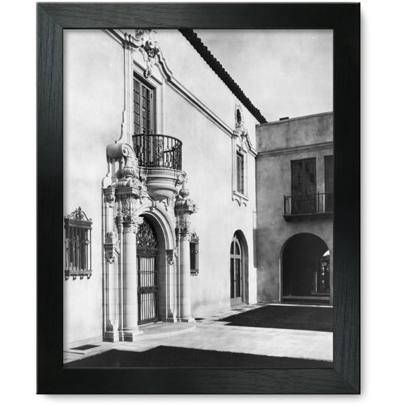 Framed Print: Pasadena, California, Mrs. Herbert Coppell Home - Detail Of Ornate