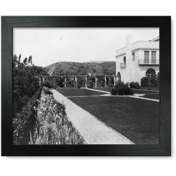 Framed Print: Pasadena, California, Mrs. Herbert Coppell Home - View Of Formal