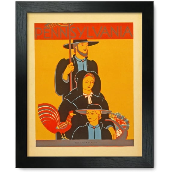 Framed Print: Pennsylvania, circa 1936