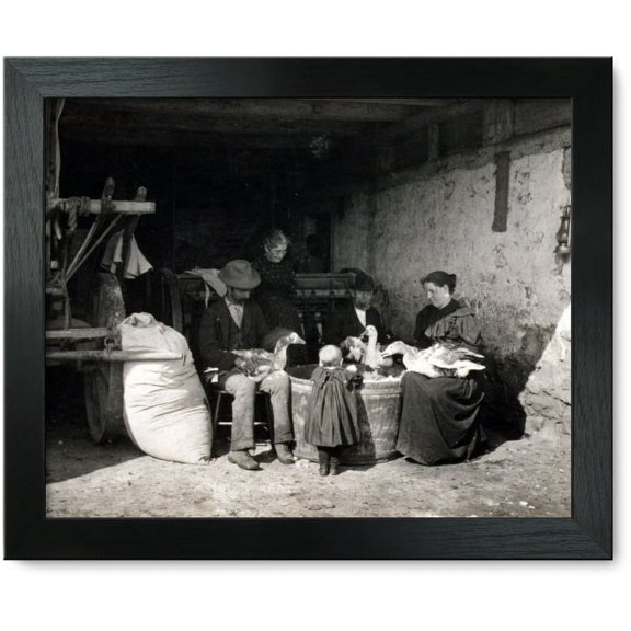 Framed Print: Picking Geese, 1900