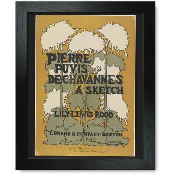 Framed Print: Pierre Puvis De Chavannes, A Sketch By Lily Lewis Rood, 1895