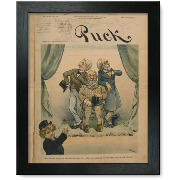 Framed Print: Professor Hadley Wants Ideals In Politics--What's The Matter With