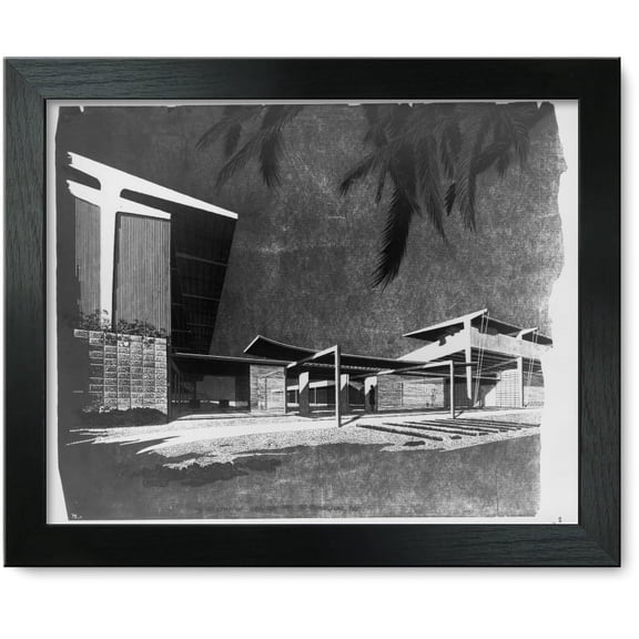Framed Print: Recreation Center, St. Petersburg, Florida (Project). Front With