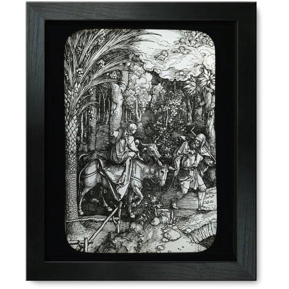 Framed Print: Reproduction Of Print: Flight Into Egypt, circa 1915