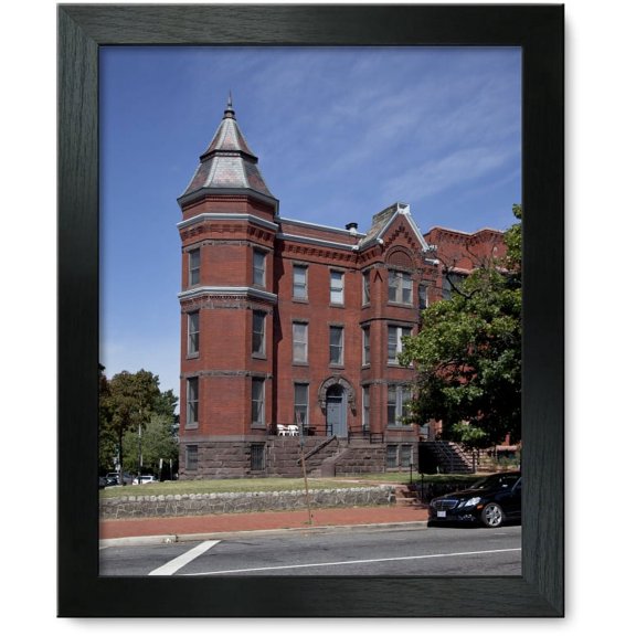 Framed Print: Row House The Corner Of Maryland Ave. And 6th St., Nebraska