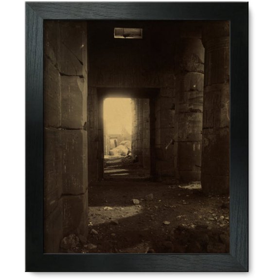 Framed Print: Ruins Of A Building, Egypt, 1870