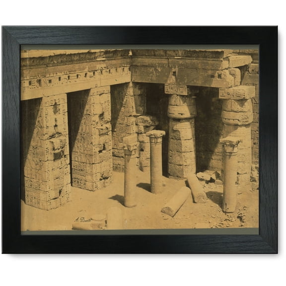 Framed Print: Ruins Of The Second Court At The Back Of The Palace/temple Of