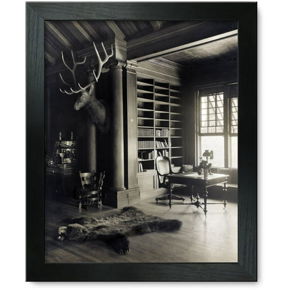 Framed Print: Sagamore Hill, President Roosevelt's Country Home North Room