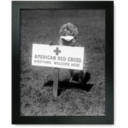 Framed Print: Sandy, Red Cross Dog, 1920