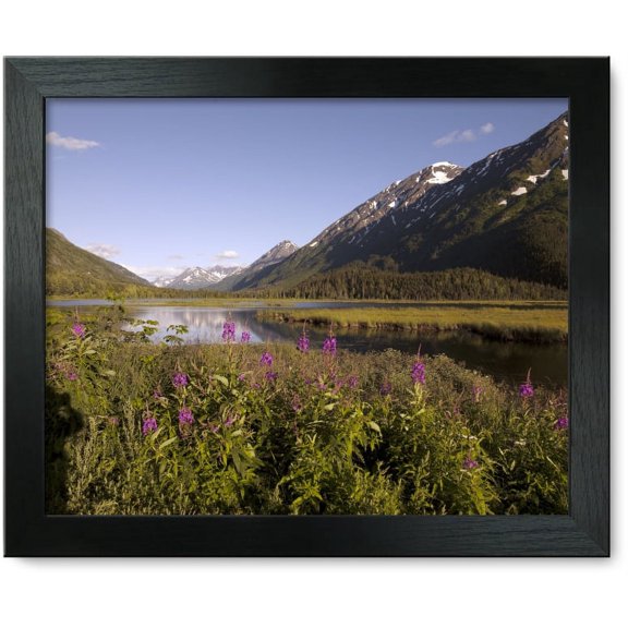 Framed Print: Scenic View From The Seward Highway In The Chugach National Forest