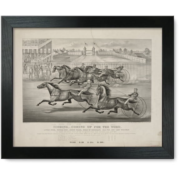 Framed Print: Scoring,--Coming Up For The Word: Little Fred, Needle Gun, Jessie