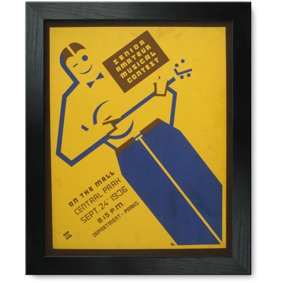 Framed Print: Senior Amateur Musical Contest On The Mall, Central Park, 1936