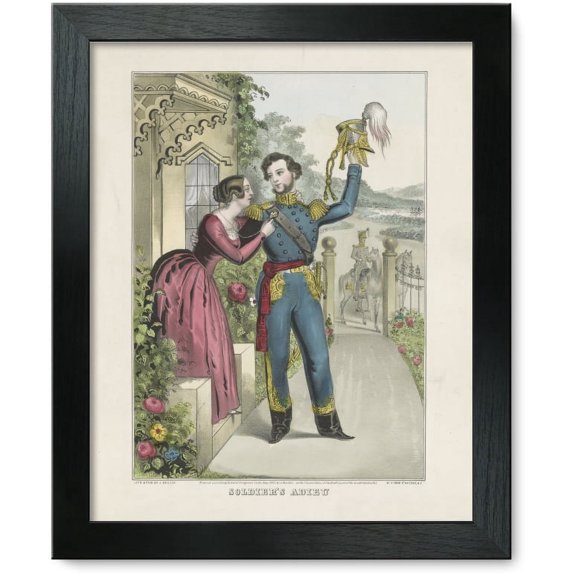 Framed Print: Soldier's Adieu, 1847