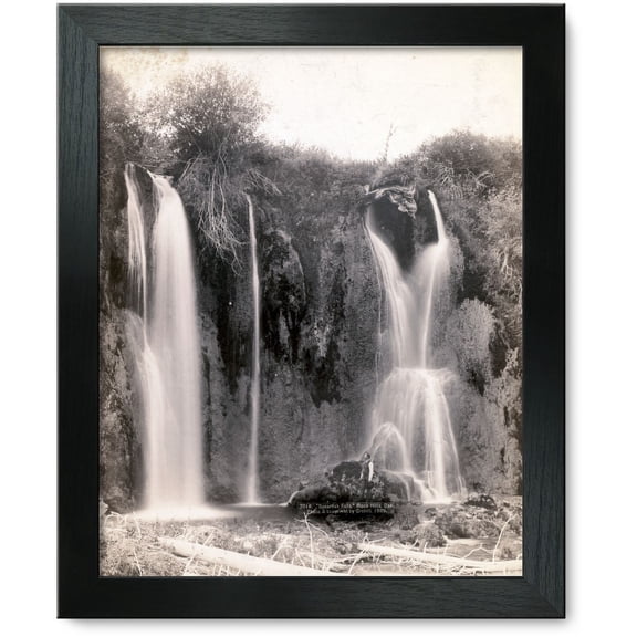 Framed Print: Spearfish Falls. Black Hills, Dak., 1889