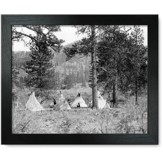 Framed Print: Spokan Camp, 1910