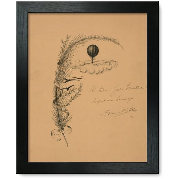 Framed Print: Stationery Illustrated With A Stalk Of Wheat Wrapped In A Banner