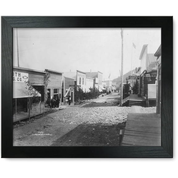 Framed Print: Street In Ruby, 1916