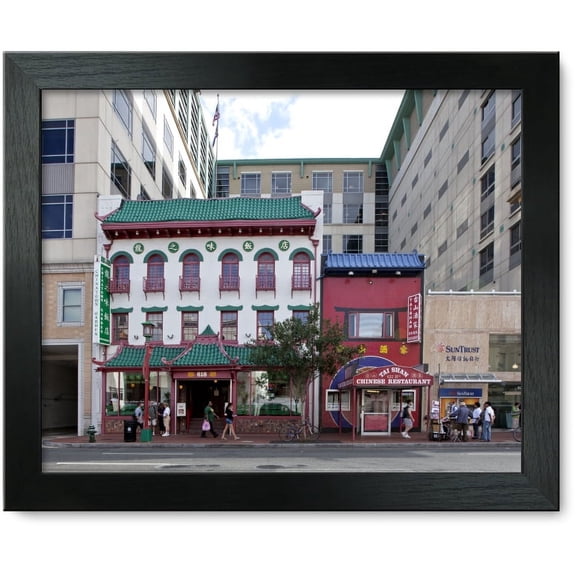 Framed Print: Street Scene, H St. Between 6th And 7th St., Chinatown, NW