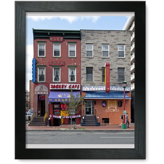 Framed Print: Street Scene, H St. Between 6th And 7th St., Chinatown, NW