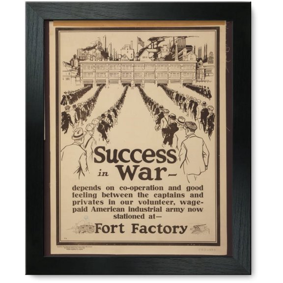 Framed Print: Success In War - Depends On Co-Operation And Good Feeling Between