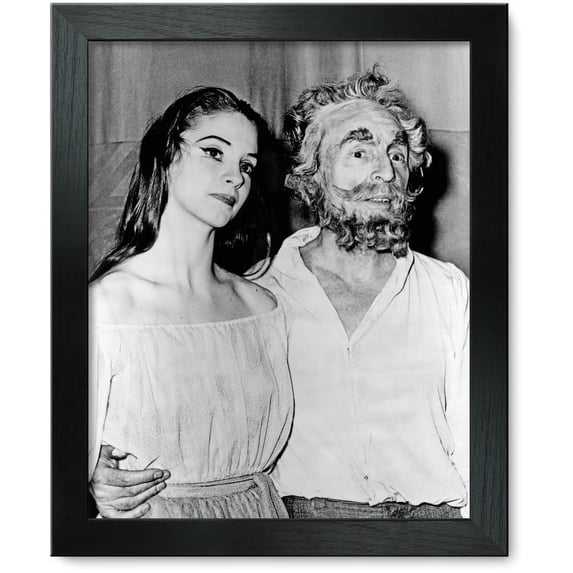 Framed Print: Suzanne Farrell With George Balanchine, Half-Length Portrait
