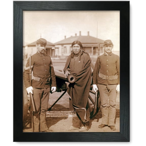 Framed Print: Tasunka, (Alias Plenty Horses). The Slayer Of Lieut. Casey, Near