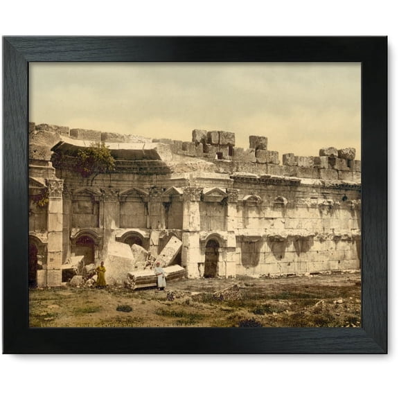 Framed Print: Temple Of The Sun, Square Chamber, Baalbek, Holy LAND,(I.E.