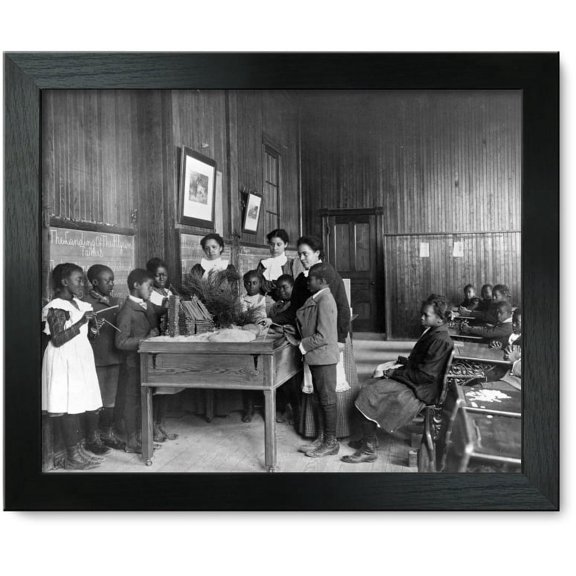 Framed Print: Thanksgiving Day Lesson At Whittier, 1899