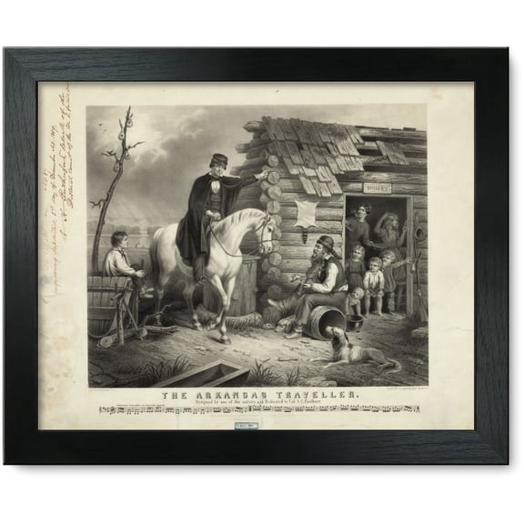 Framed Print: The Arkansas Traveller