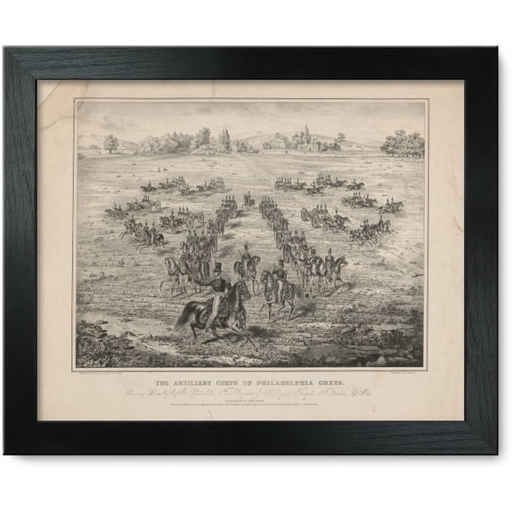 Framed Print: The Artillery Corps Of Philadelphia Greys, Company D., Comd. By