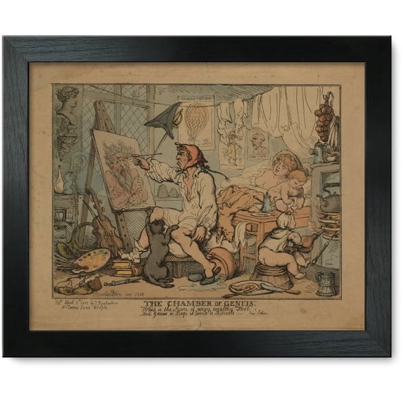 Framed Print: The Chamber Of Genius, 1812