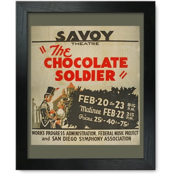 Framed Print: The Chocolate Soldier, circa 1936