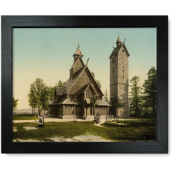Framed Print: The Church Of Wang, Riesengebirge, Germany, circa 1890