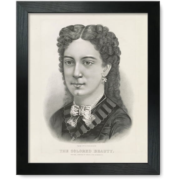 Framed Print: The Colored Beauty, 1877