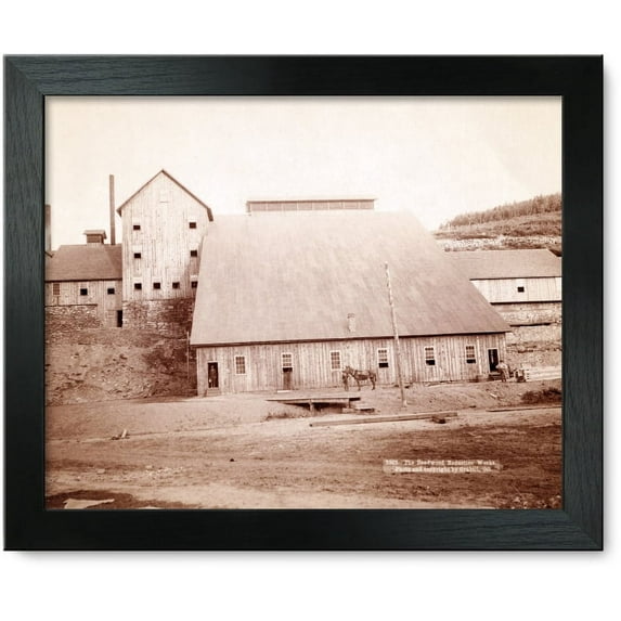 Framed Print: The Deadwood Reduction Works, 1890