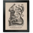 thumbnail image 1 of Framed Print: The Hercules Of The Union, Slaying The Great Dragon Of Secession, 1 of 3