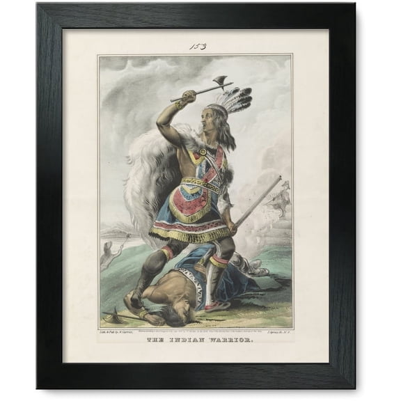 Framed Print: The Indian Warrior, 1845
